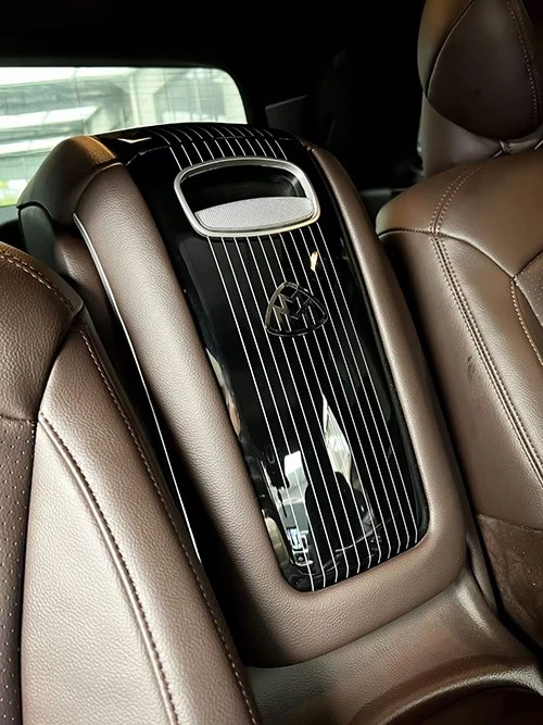 Storage box above the center console