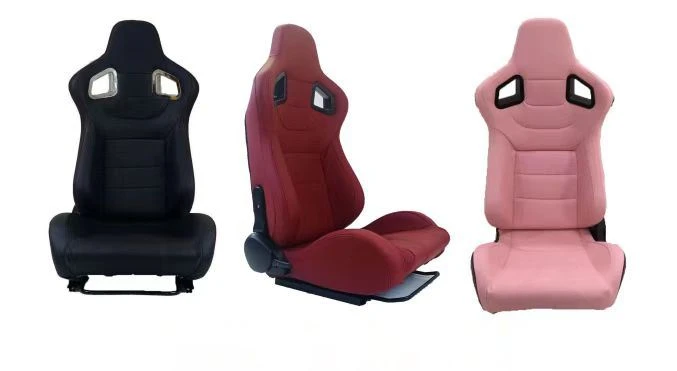 เบาะหนัง PVC ปรับเอนได้ Dual Slider Racing Bucket Seat