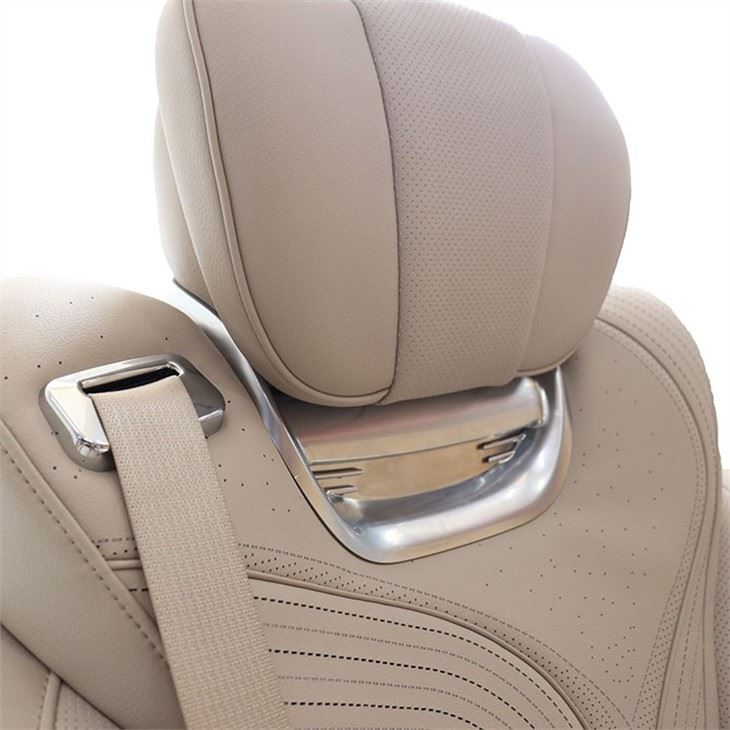 Detail picture of luxury van seat headrest